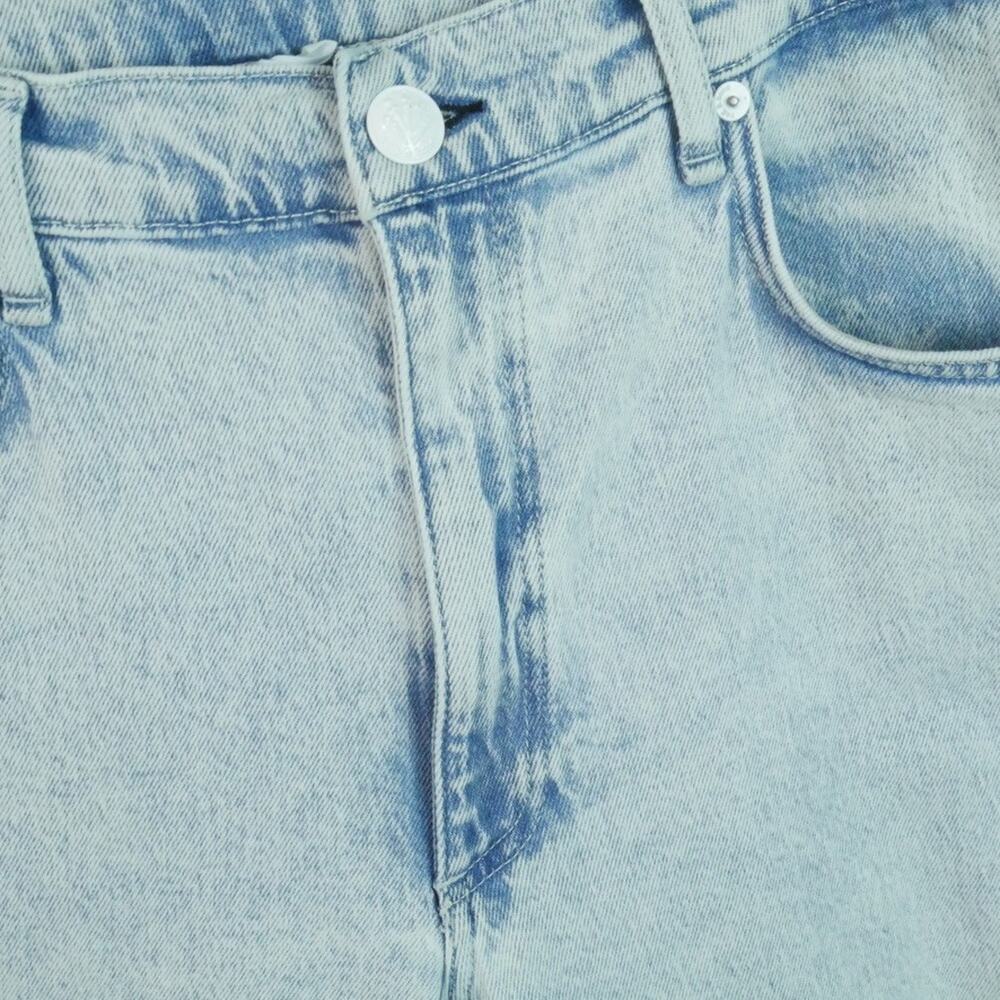 Rag & Bone Harlow Mid Rise Straight Jeans Size 32 Light Wash Raw Hem Raquel - Picture 5 of 12